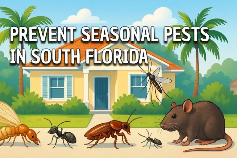 Common seasonal pest illustration