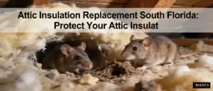 Rats in attic insulations